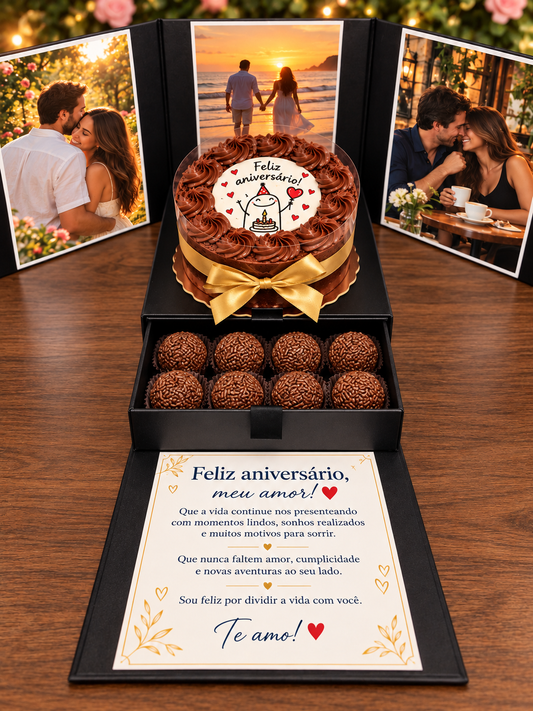 Caixa Surpresa Com Bolo (Bentô Cake)